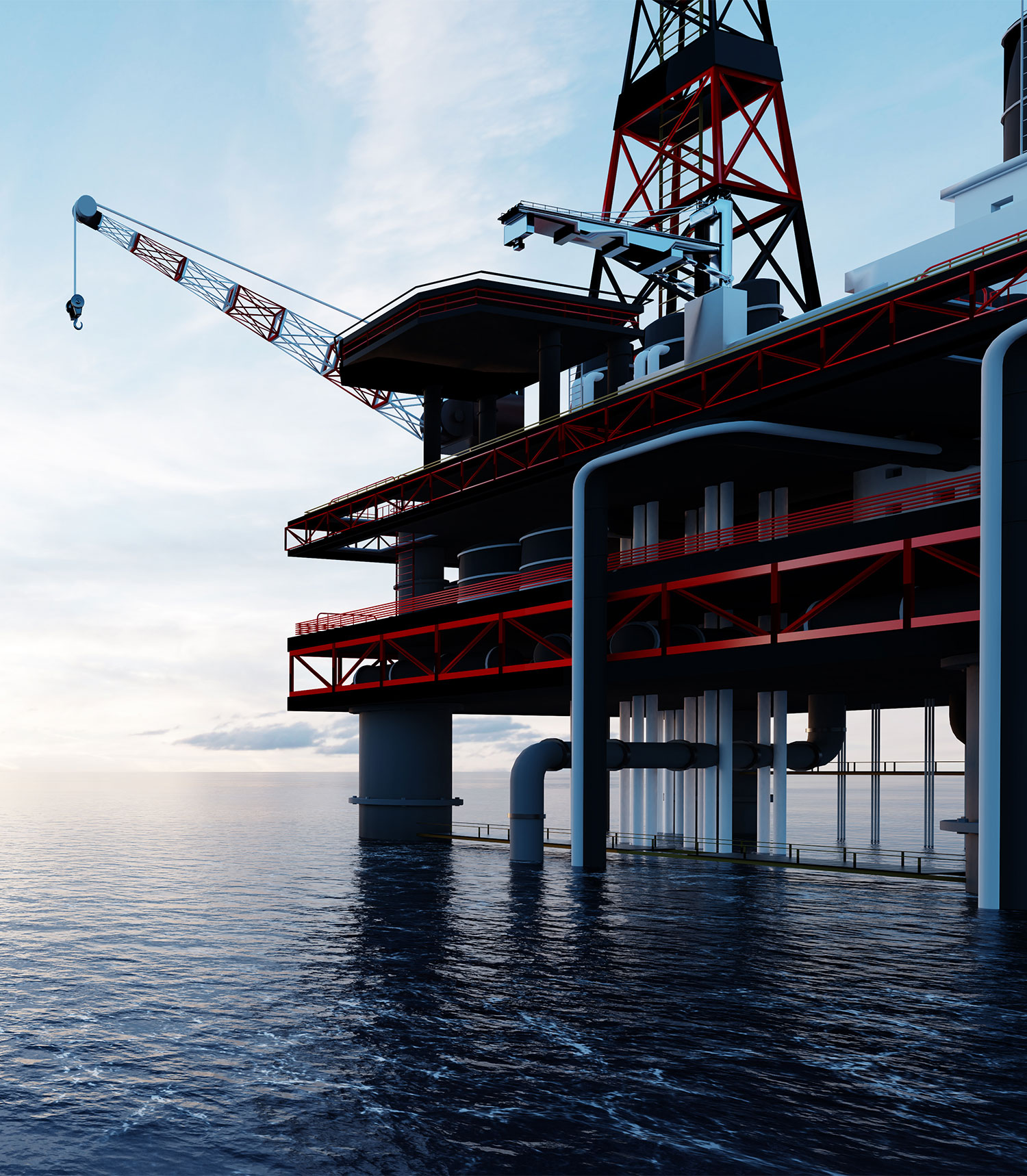 oil-platform-on-the-ocean-offshore-drilling-for-ga-2YCJZXE